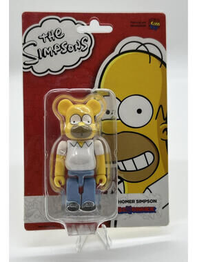 Medicom Homer Simpson 100% Bearbrick Figure Brand New In Packaging be@rbrick